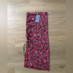 NWT Toluca Swim Solina Midi Side Seam Ruched Skirt